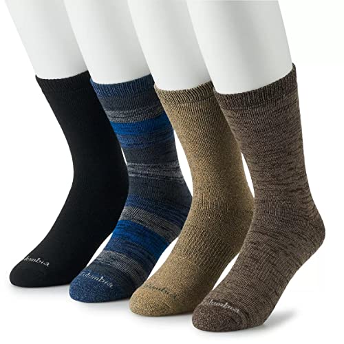 Columbia Men's Moisture Control Crew Socks, 4-Pack