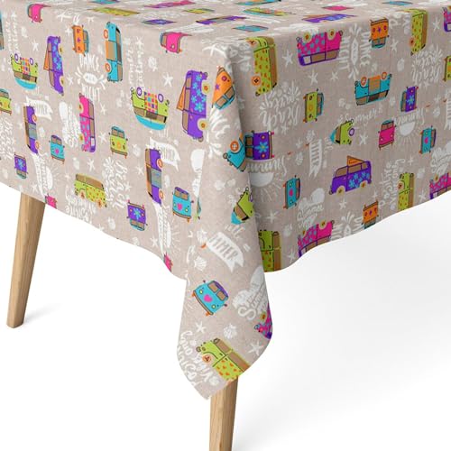 ECOMMERC3 Nappe Anti-Taches pour Table rectangulaire Taille 100 x 140 cm - Nappe Anti-Taches au...