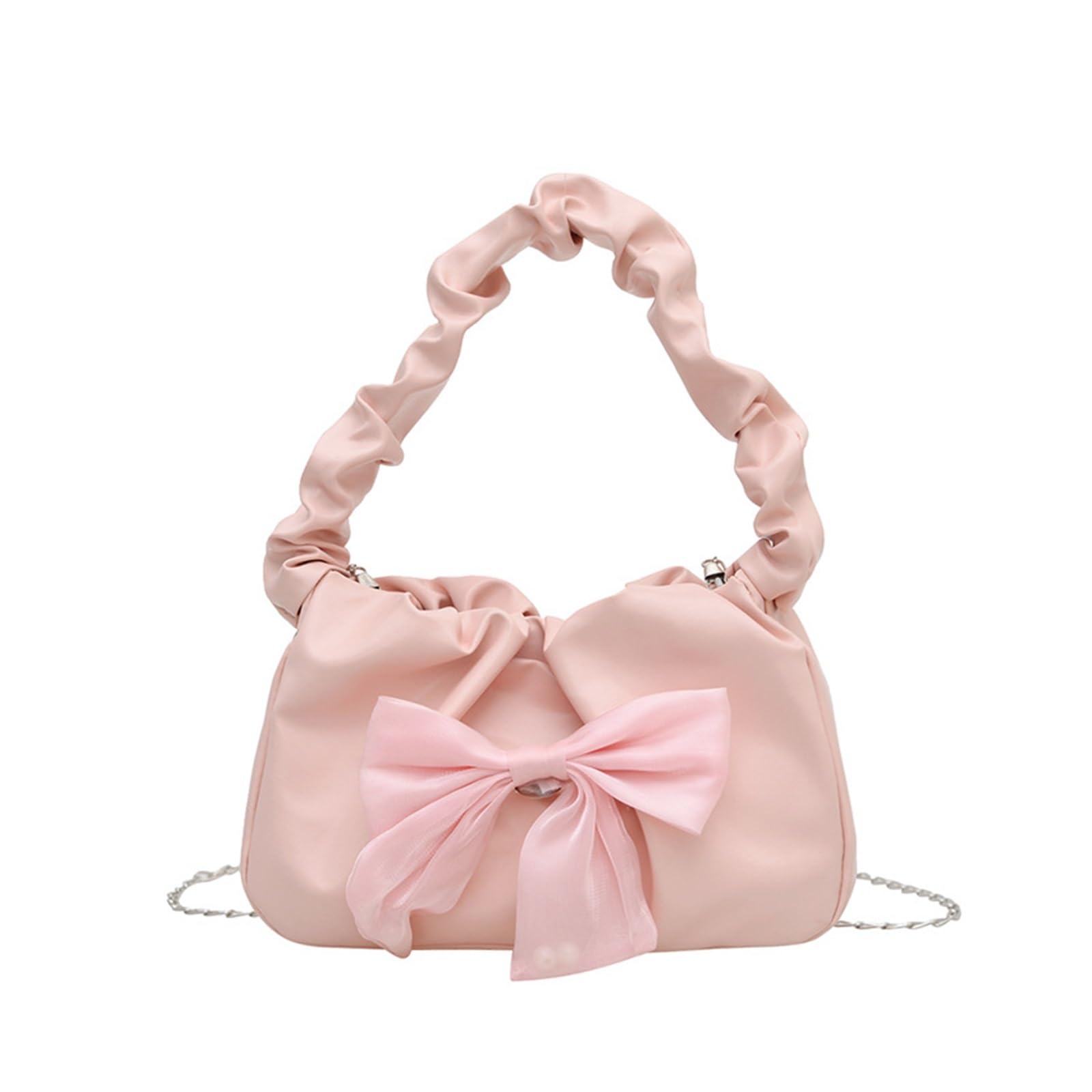 Bolsos De Embrague Florales Bolso dulce con lazo con volantes, cadena for mujer, temperamento moderno, bolso cruzado informal versátil for ir al trabajo