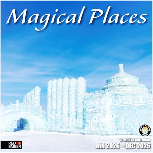 Image of RED EMBER Magical Places 2026 Wall Calendar 12 Month | 12 inch x 24 inch Open | Thick & Sturdy Paper | Giftable | Nature Calendar 2026