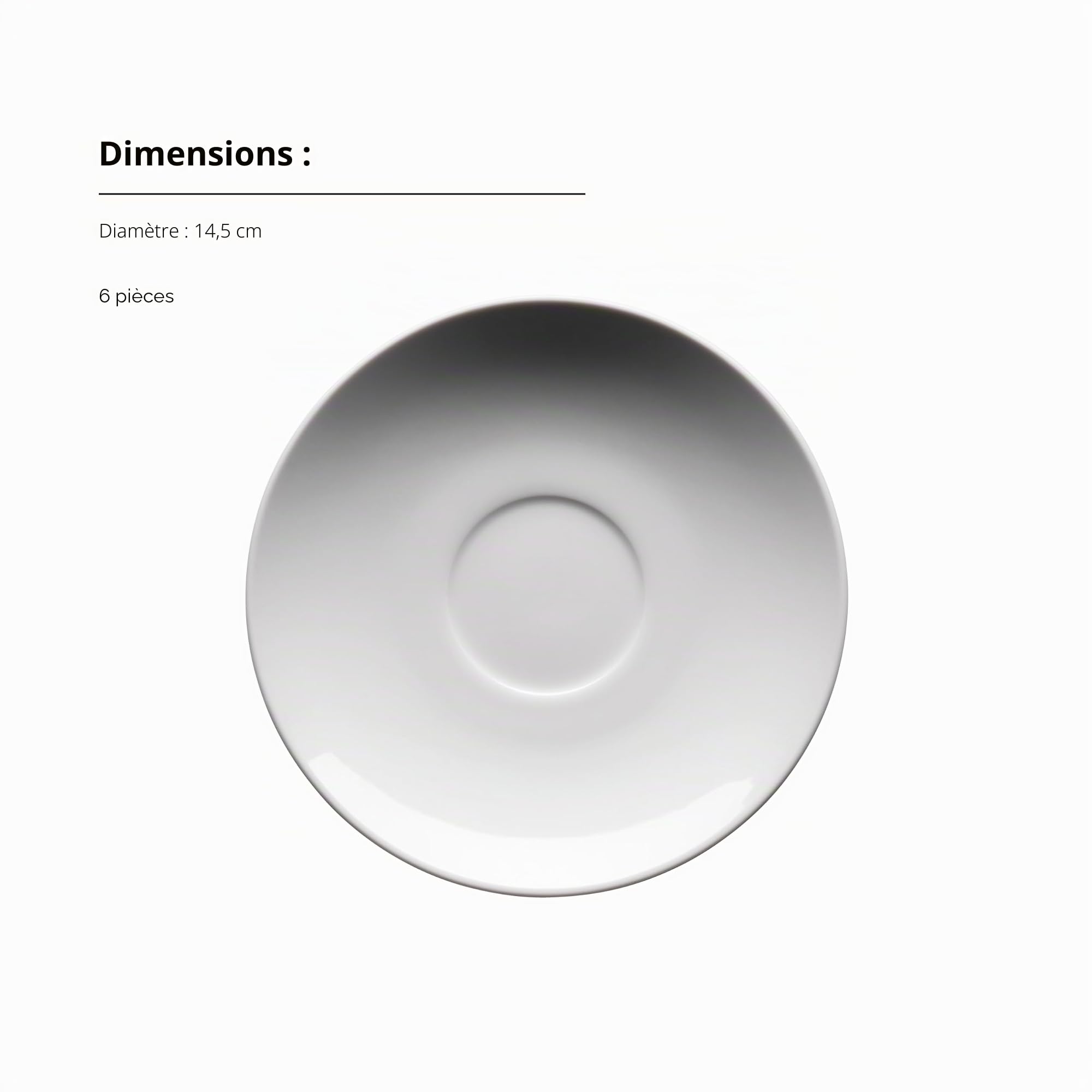 MÄSER, Série Barca, lot de tasses à café pour 6 personnes, tasses à café en porcelaine blanche, sobre, élégante, intemporelle, porcelaine, blanche