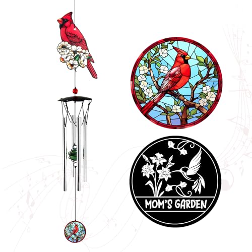 Image of ASTARIN Personalized Wind Chimes Outdoor Large Deep Tone,Large Customized Wind Chimes for Outside Tuned Relaxing Soothing Low Bass,Memorial Windchimes Sympathy for Mom Dad