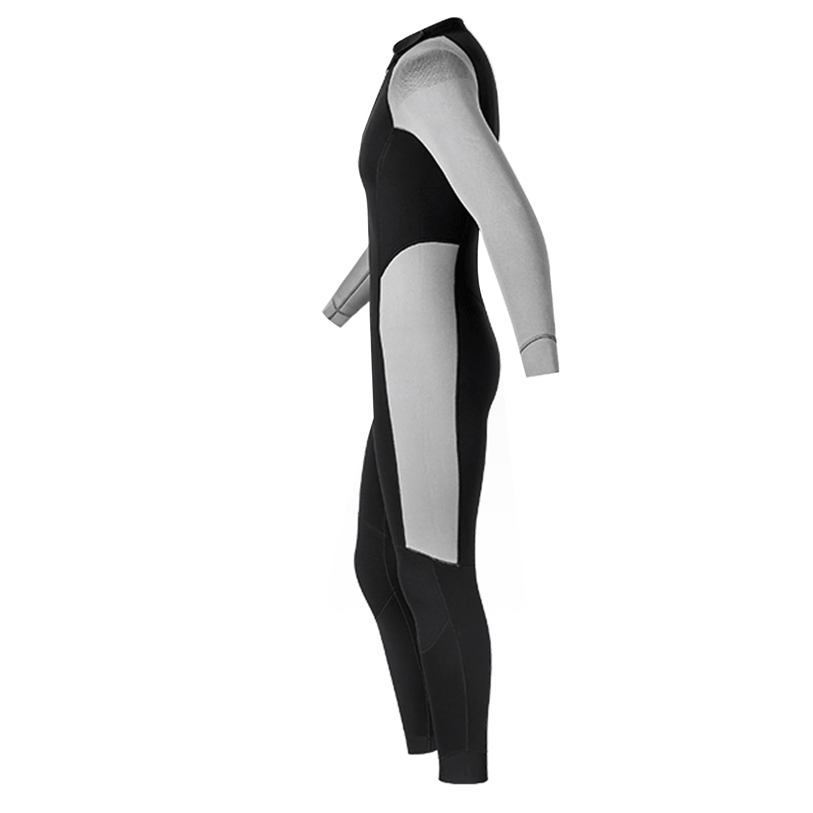 Ejoyous Traje de Neopreno de Cuerpo Completo Traje de Buceo de Neopreno de 3 Mm con Diseño Compuesto de 3 Capas Puños Flexibles y Rodilleras para Hombres Surf Snorkel Buceo Natación en Invierno