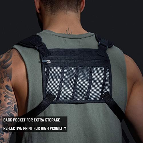 Mvrk 009 Water Resistant Chest Pack - Minimalist Running Pack For Workouts, Running Phone Holder With Extra Storage, Lightweight Running Vest thumb #4