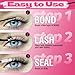 Lash Bond and Seal Fast Drying Lash Clusters Glue Waterproof Eyelash Adhesive Eyelash Glue Strong Hold Bond and Seal Lash Glue 72 Hours Long Lasting Eyelash Clusters Glue for Eyelash Extensions
