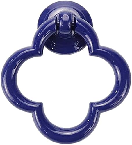 Miniatura 2 de 6 tiradores de armario con anillo de caída, pomos decorativos para armario, puerta, armario, aparador, color azul