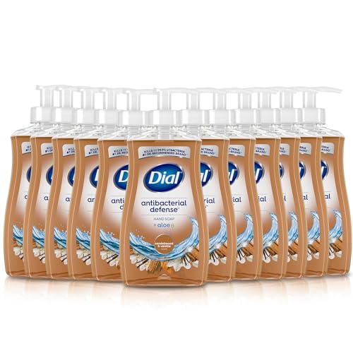 Dial Antibacterial Hand Soap, Sandalwood & Vanilla, 11oz (12 pk)
