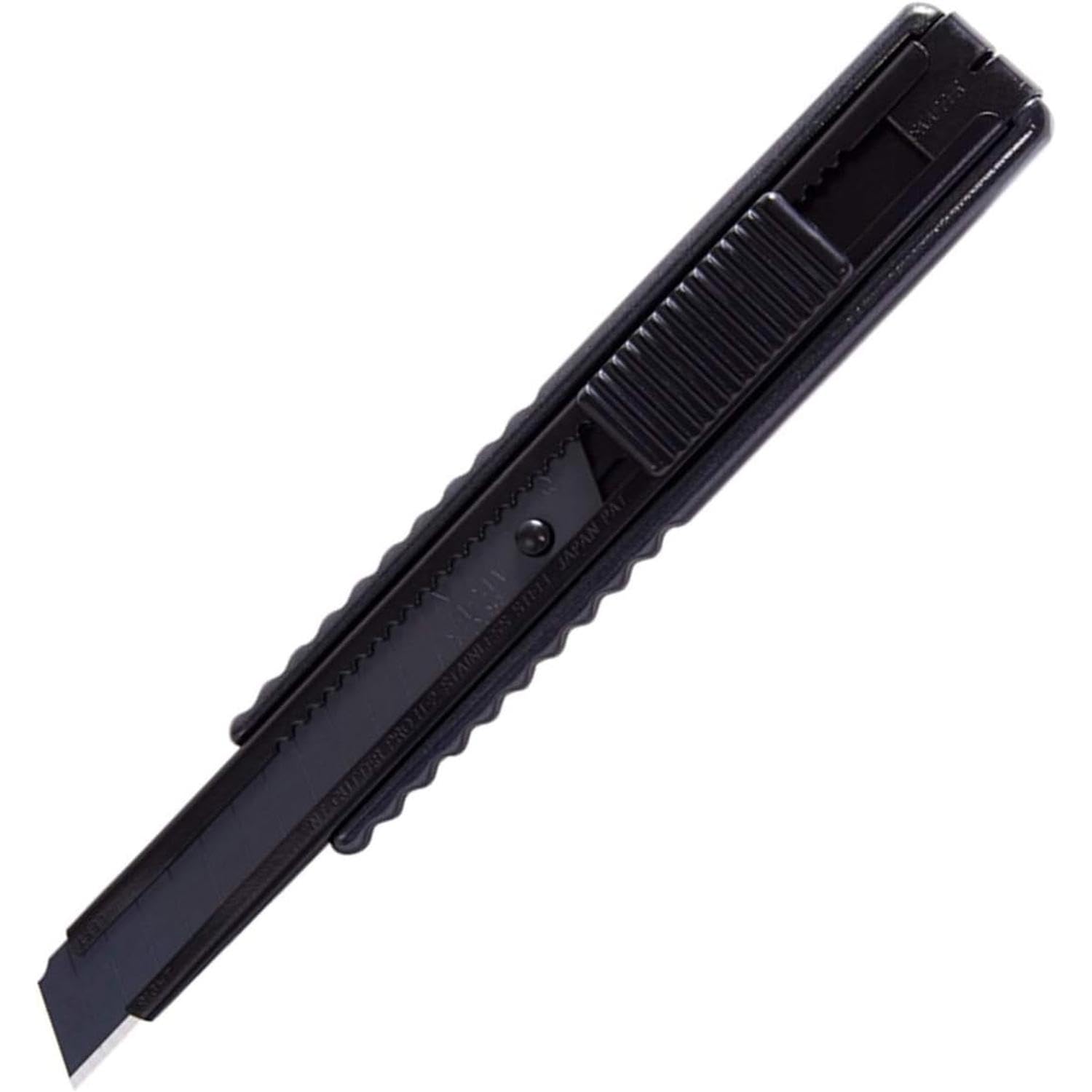 NT CutterPremium Evolution PMG Series Aluminum Die-Cast Grip Auto-Lock Utility Knife, 58-Degree Extra Sharp Black Blade (PMGH-EVO2), 12.3mm Medium-Duty