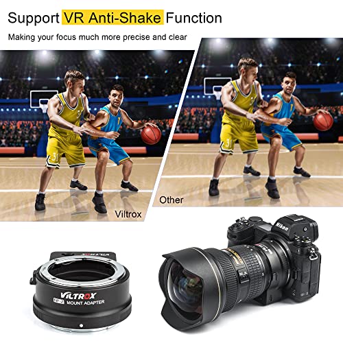 VILTROX NF-Z Adaptador de Montura de Objetivo de Enfoque Automático Compatible con Objetivo Nikon F-Mount para Cámara sin Espejo Nikon Z-Mount Z5 Z50 Z30 Z6 Z6II Z7 Z7II Zfc - imagen 5