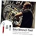 BESPORTBLE 3pcs Portable Bike Repair Tool Set Chain Breaker and Sprocket Wrench for Disassembly and Maintenance Fits Road Mountain
