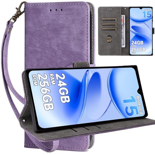 For Oukitel C61/C61 Pro スマホケース手帳型 防汚 おしゃれ Oukitel C61手帳型ケース耐摩耗 Oukitel C61 Pro ケース手帳型 手提げストラップ 手作財布型携帯カバー 手触りが良い 衝撃吸収 ShellChic