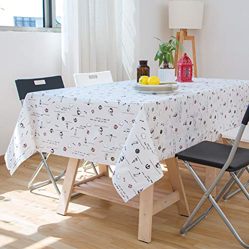 Nappe de table rectangle haut de gamme en lin coton naturel - 2
