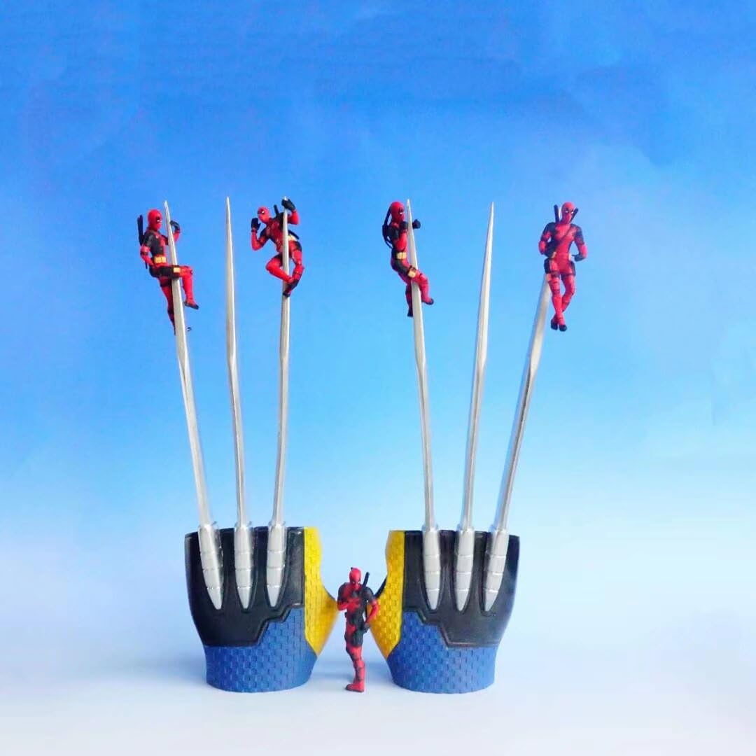REOZIGN Artigli di Wolverine, Figura Portatile di Artigli di Wolverine 37 Cm/14.6 Pollici in PVC, Statuetta Decorativa da Modello in Carattere Ornamento Regali