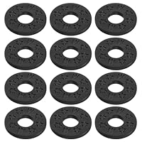 Gitarren Gurt Schlösser 12 Stück, Schwarz Gitarrengurt-Sicherungen, Silikon-Gitarrengurt-Halter, Robuste Gurtblöcke Gitarrenschutz, Gitarrengurt Sicherung