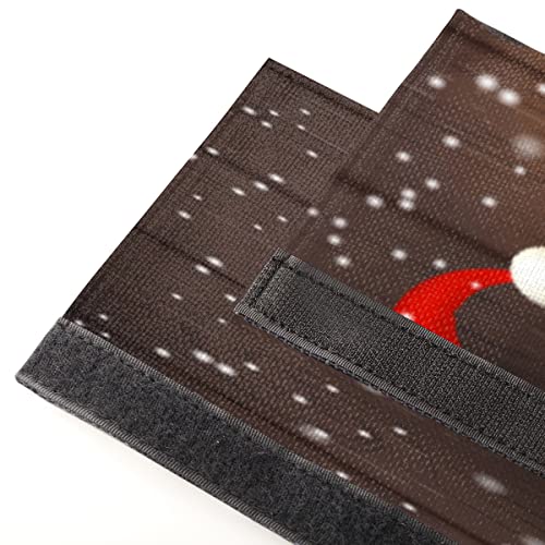 Image of Pardick Christmas Cute Gnome Xams Snowflakes Refrigerator Door Handle Covers Set of 2 Washable Fridge Dishwasher Oven Mocrowave Door Decor Protector Handle Cover Keep Your Kitchen Appliance Clean