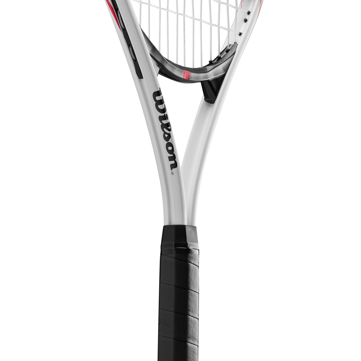 Wilson Racchetta da Tennis Fusion XL, Oversize per Principianti, Con Tecnologia V-Matrix, Bianco/Nero, Grip 3