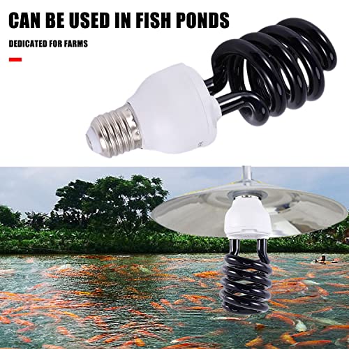 Ocnvlia E27 40W Fluorescent Blacklight CFL Light Bulb Lamp 220V Shape:Spiral Wattage Voltage:40W 220V - Image 4