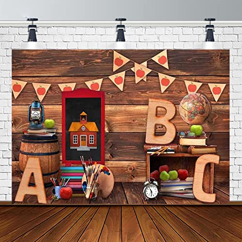 Telón de fondo de bienvenida escolar para clases virtuales y photocall infantil