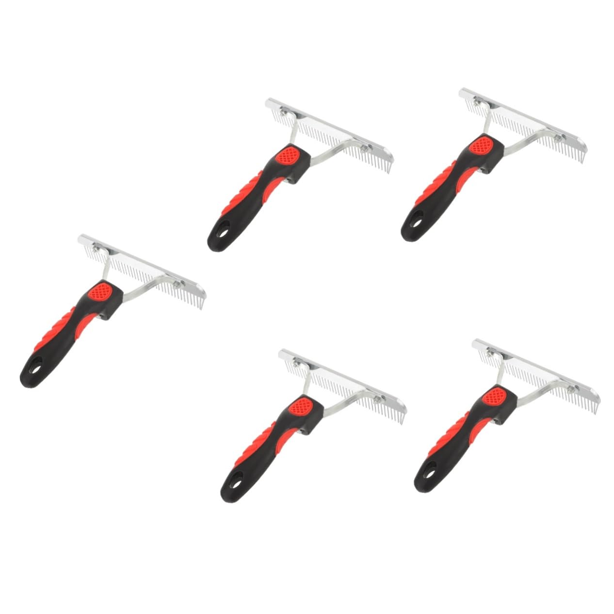 SUPVOX 5 Piezas peine depilatorio rastrillo de pelo de mascotas quitapelusas para ropa escoba cepillo de limpieza de caballo cepillo de limpieza de ganado peine para caballos Metal