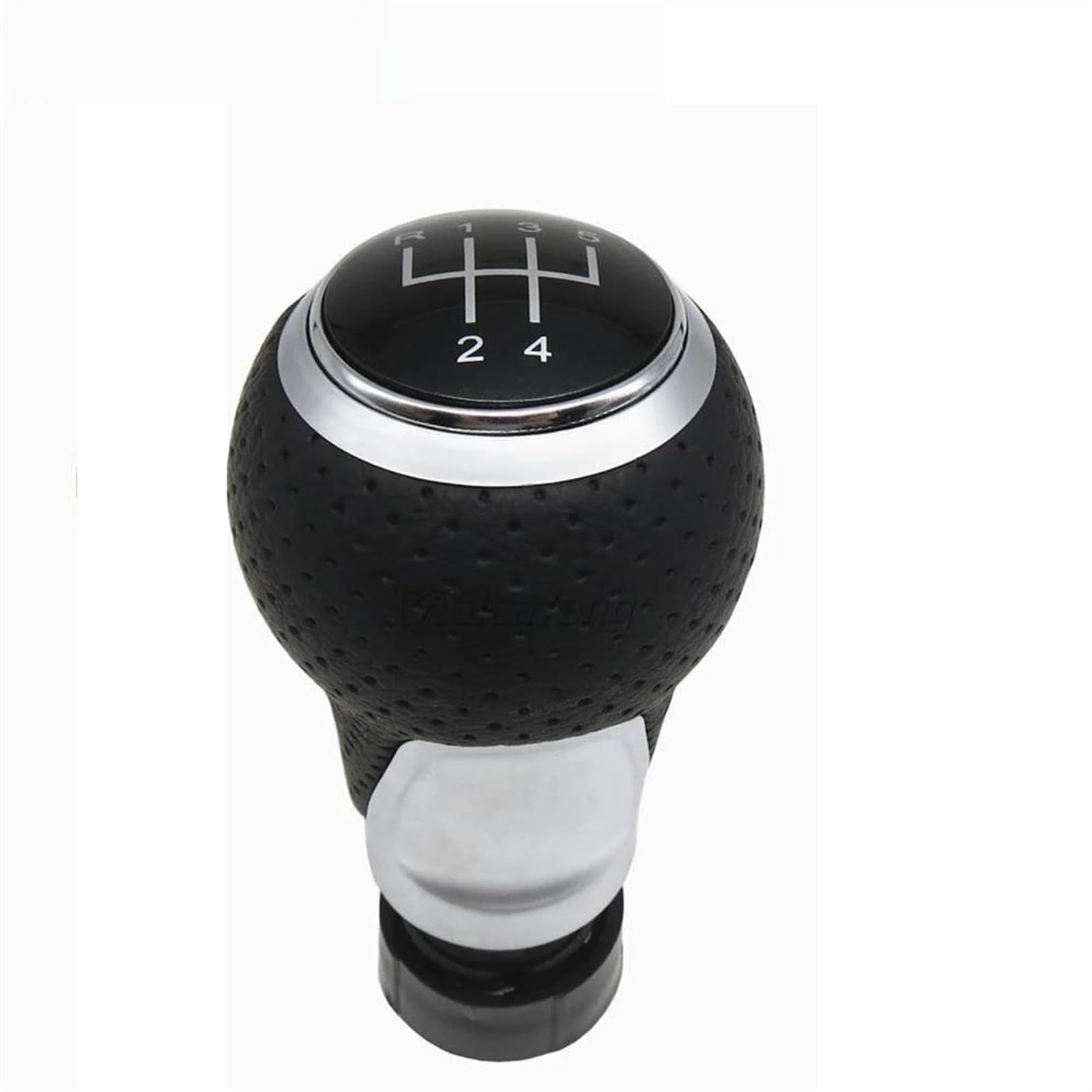 Fsozdbbpl 5 Speed R13524 Silver Automotive Parts For A4 B6 B7 B8 A6 S4 8K A5 8T Q5 8R S Line For Ibiza 6J For Seat Leon Mk1 For Passat Golf Mk4 Leather Shifter Car Gear Shift Knob 12Mm 5/6 Speed Handle(5 Speed R13524 Silver)
