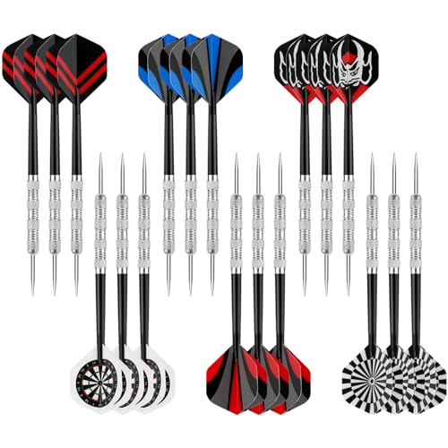 Image of Accmor Metal Tip Darts, Steel Tip Darts, 14 Grams Professional Metal Darts, Darts Metal Tip Set, Metal Darts for Dartboard
