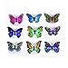 Produktbild 9 x Schmetterling-Lichter, blinkende bunte 3D-Schmetterling-Wandsticker für Mädchen, Schlafzimmer, Baby, Kinder, Spielzeug, Geschenk, kreatives LED-Nachtlicht