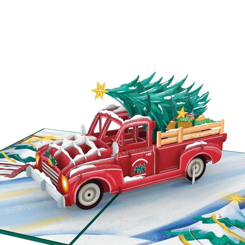 papercrush® Pop-Up Karte Weihnachten „Driving Home for Christmas“...