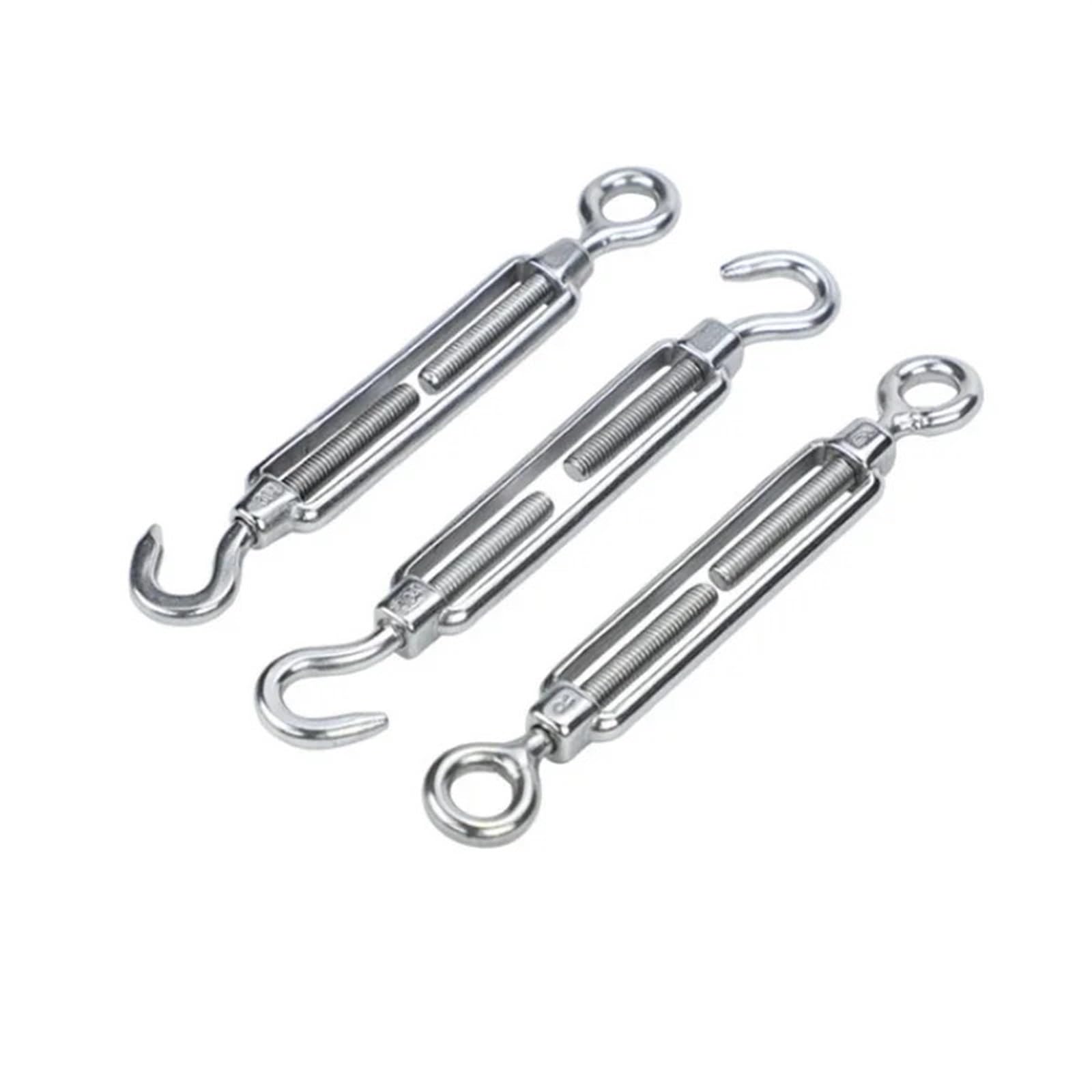 Turnbuckle Wire Tensioner Napinacz drutu ze stali nierdzewnej, zestaw 5 sztuk, różne rozmiary(M4)