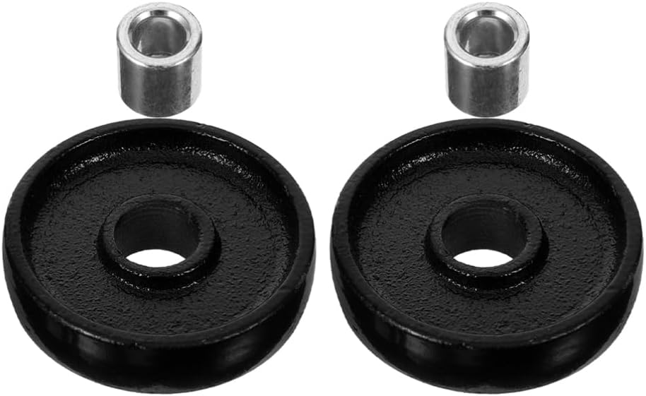 Gatuida 2pcs Hydraulic Jack Wheel Replacement Parts Front Wheels for Floor Jack Enhanced Stability and Maneuverability Easy to Install for Heavy Use
