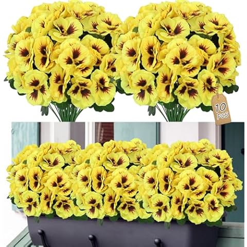 SOMYTING Artificial Pansies Flowers Cover