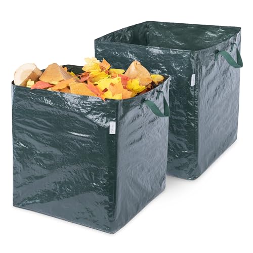 LIVIVO Heavy Duty Garden Waste Bags – Set of 2, 82L Reusable Waterproof Garden Rubbish Sacks with Handles, Tear-Resistant Collapsible Garden Bags for Grass, Leaves, Outdoor Rubbish 1 LIVIVO Heavy Duty Garden Waste Bags – Set of 2, 82L Reusable Waterproof Garden Rubbish Sacks with Handles, Tear-Resistant Collapsible Garden Bags for Grass, Leaves, Outdoor Rubbish