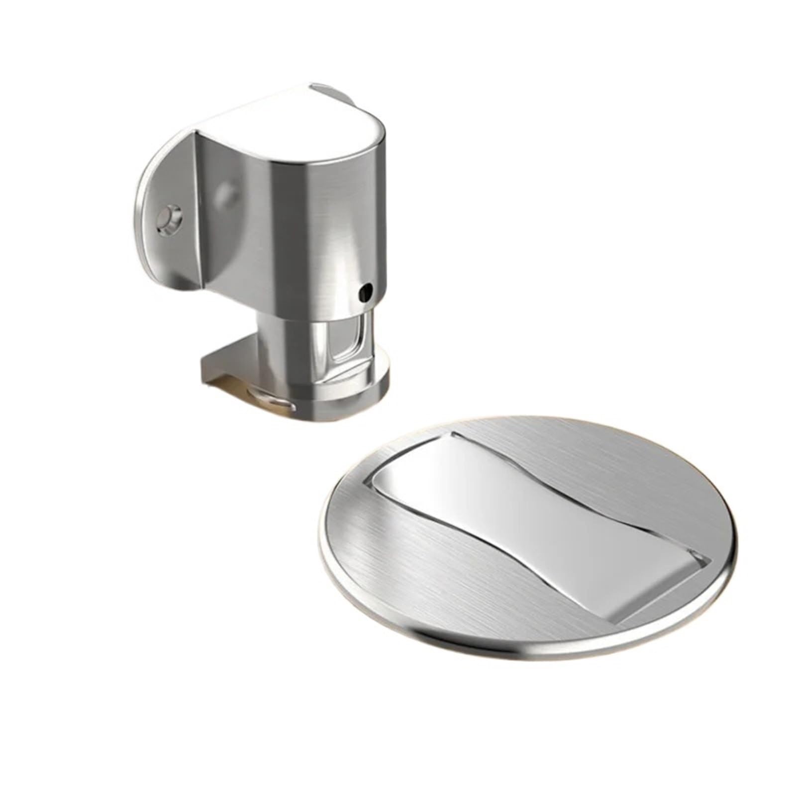 1pcs Adjustable Stainless Steel Door Stop Punch-Free Strong Magnetic Anti-Collision Door Stopper(1pcs-Bronze)