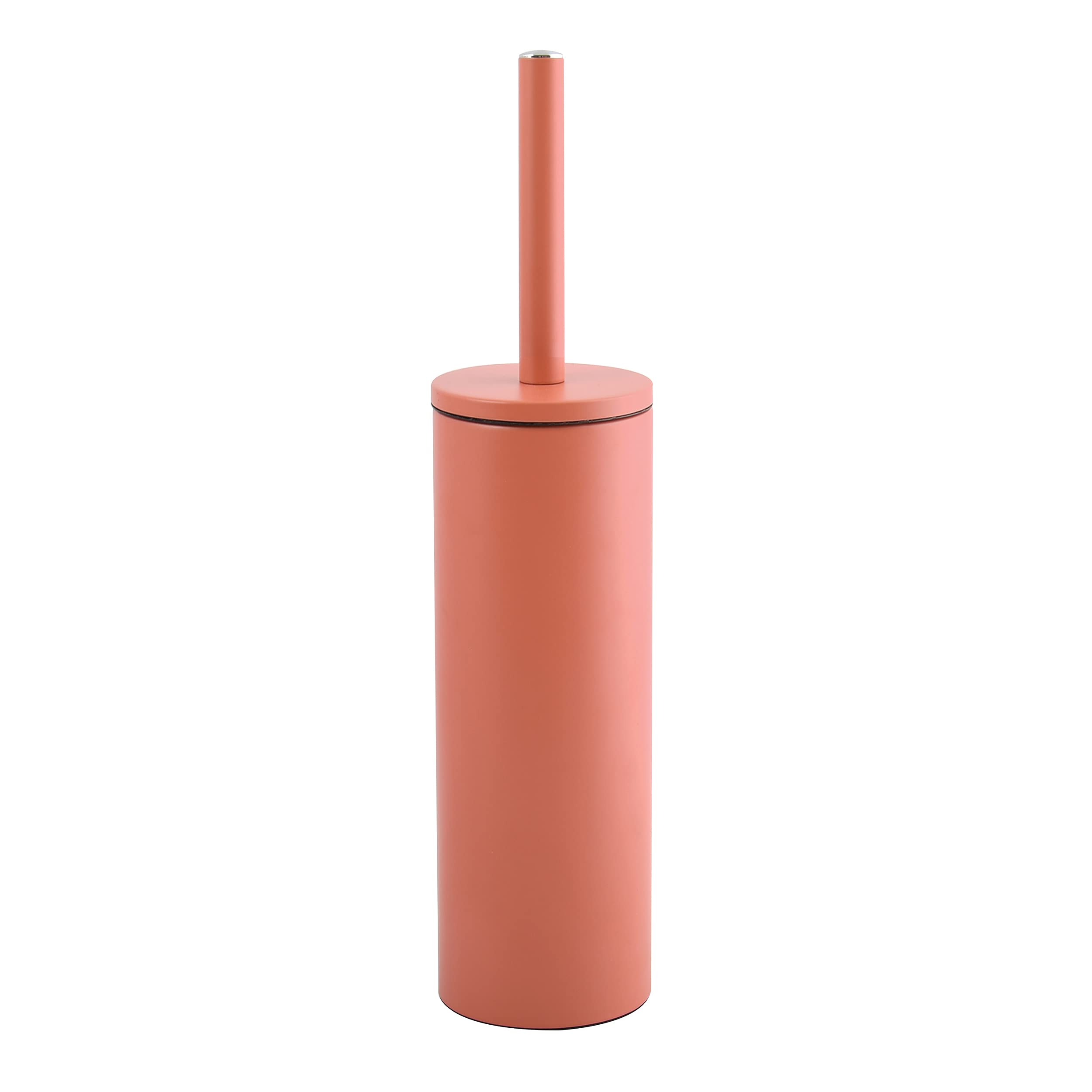 Akira Toilet Brush with Hygienic Container, Terracotta Red