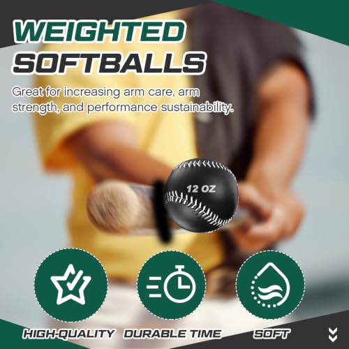 Image of Arrowbash Weighted Softball Training Balls Bulk Set