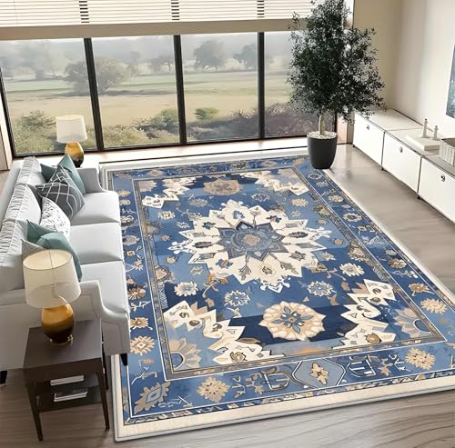 Image of Premium 3D Printed Carpets for Living Room | Carpets for Hall | Bedroom | Living Area | 4x6 Feet Rectangular
