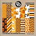 Produktbild Orange & Black Halloween Scrapbook (14) 8x8 Inch Double Sided Scrapbooking Pages Paper Pad: Crafters Delight By Leska Hamaty