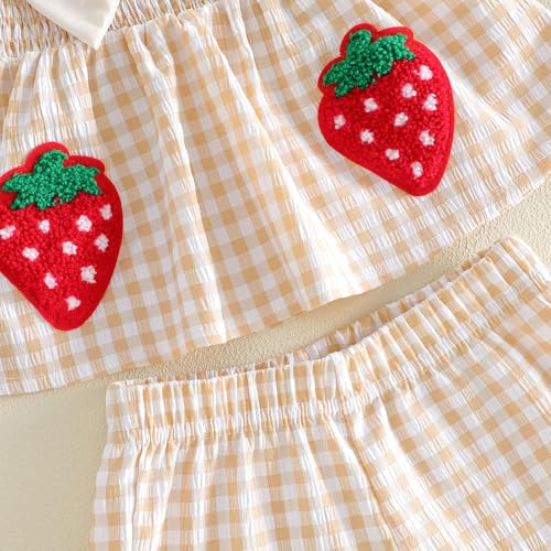Image of Little Toddler Kids Girl Clothes Set 1-8 Years Summer Outfits Solid Color Tank Tops & Shorts