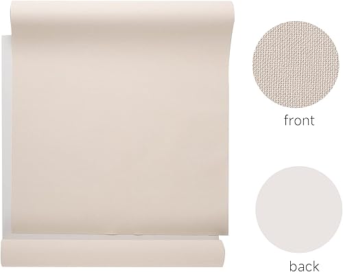 Miniatura 3 de Wooqu Paño de libro, superficie de tela y respaldo de papel, fácil de usar, fuerte, 17 x 29 pulgadas, para encuadernación de libros, marfil