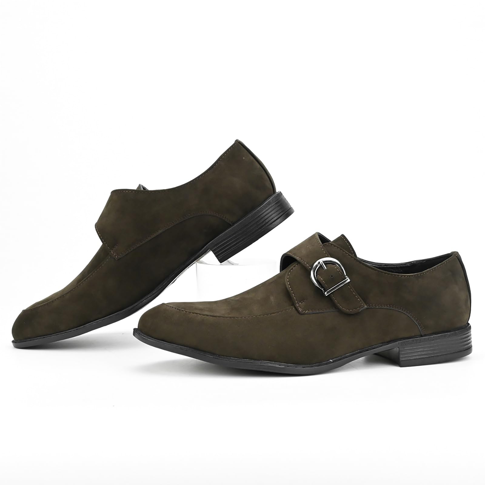 Mocasines De Vestir para Hombre con Hebilla Puntera Lisa Y Piel Sintética Ideales para Ocasiones Formales De Negocios Y Bodas