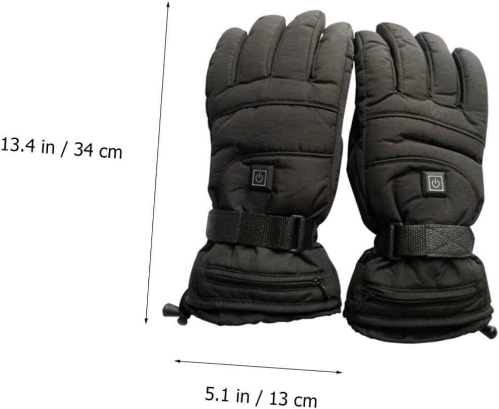 Electric Heated Gloves Touch Screen for Men Women Winter Warm Ski Gloves