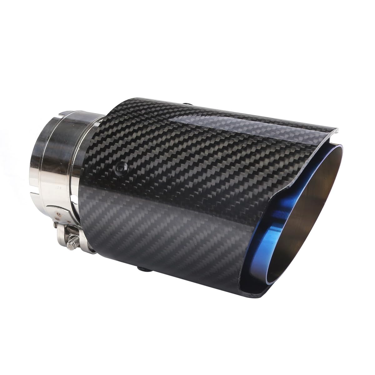 Terminale di scarico per auto, terminale di scarico dritto per auto, terminale posteriore, terminale di scarico per 63-101 mm
