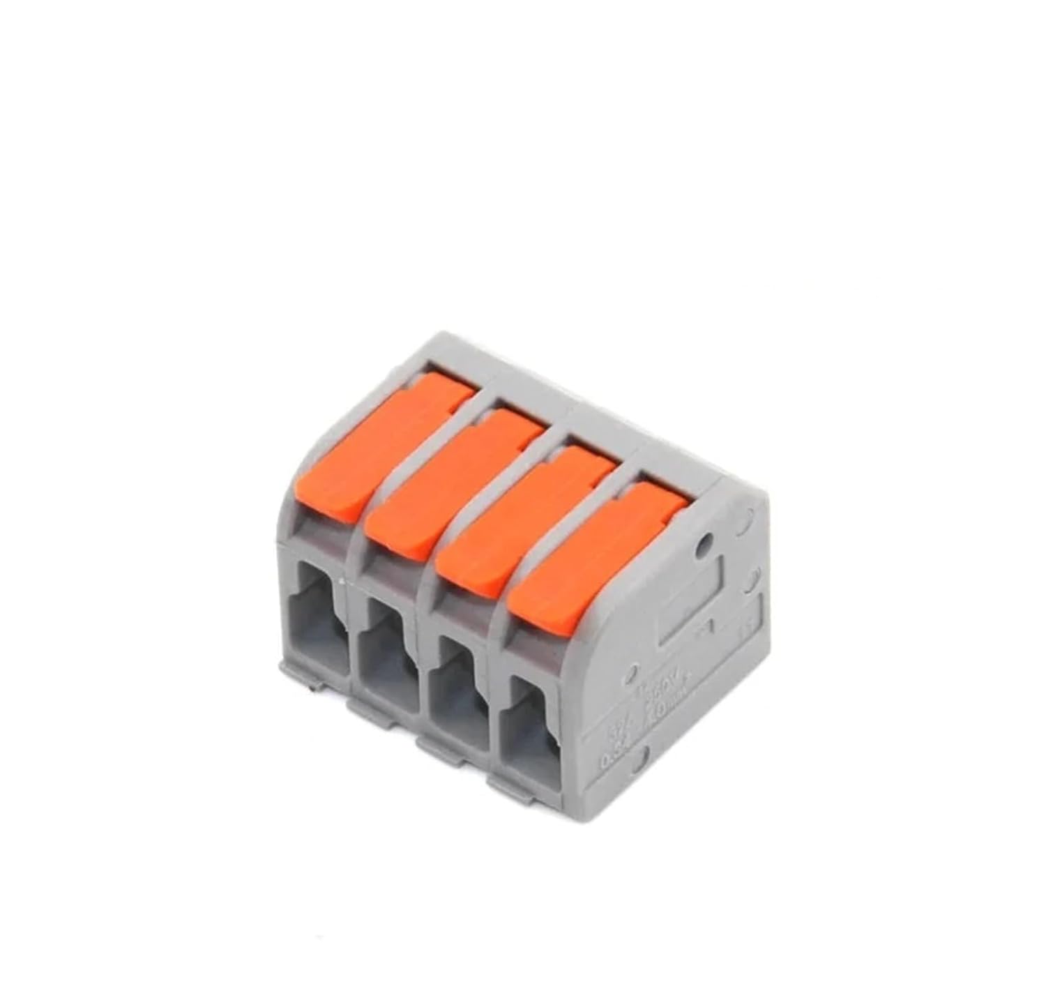 Universal Compact Wiring Splicing Conector Wire Connectors Universal Cable 222 Type Quick Home Compact Wire Connection Push-in Conductor Wiring Terminal Block(2604-4,100 PCS)
