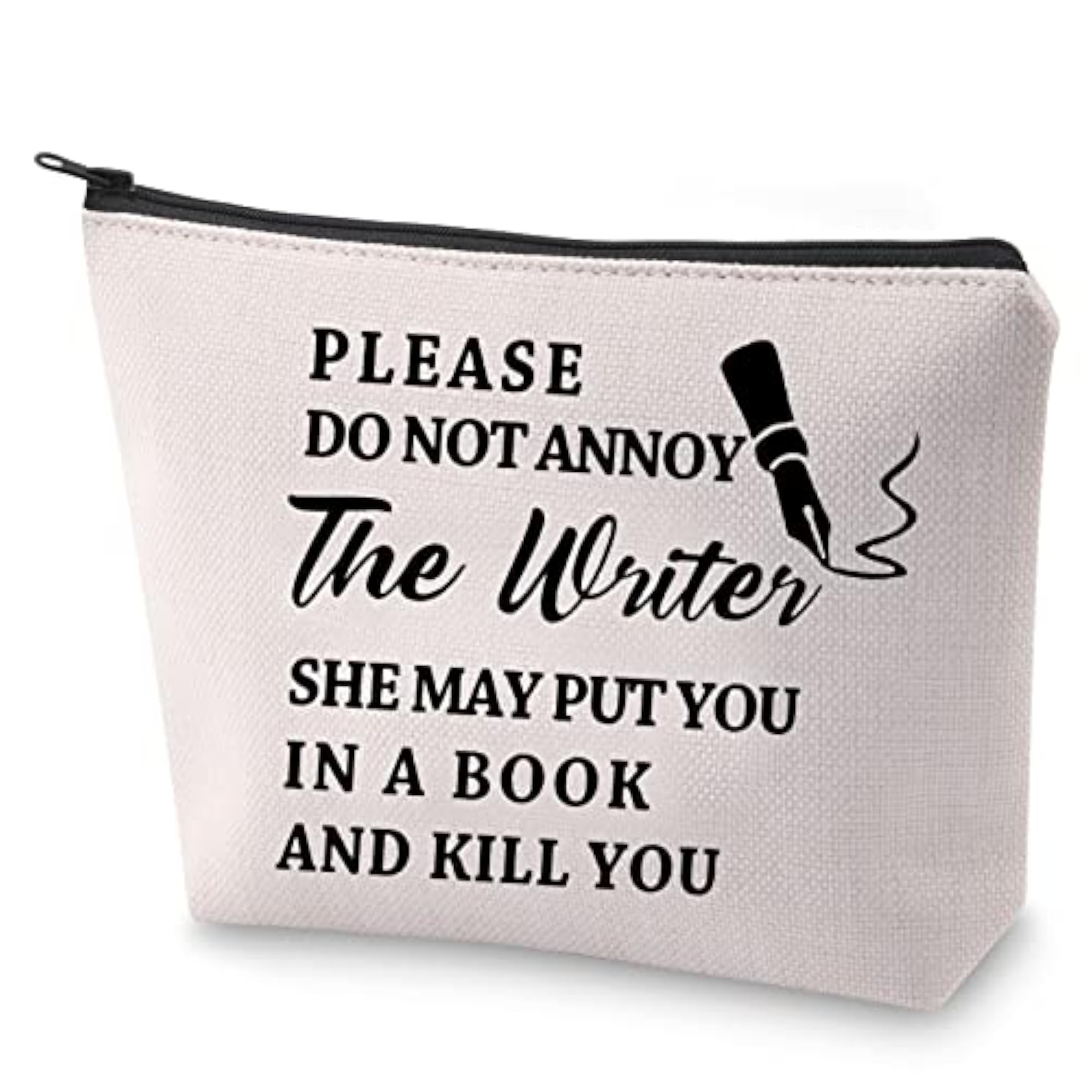 Writer Gift Cosmetic Bag, Please Do Not Annoy The Writer