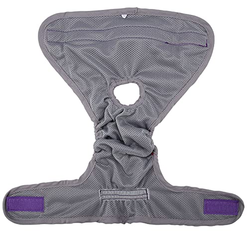 Image of HEEPDD Female Dog Diapers Reusable Washable Sanitary Wraps Adjustable S M L Sizes Polyester Spandex Blend Purple Color 100 Wash Cycles for Heat Cycles Incontinence Travel Post Surgery Recovery