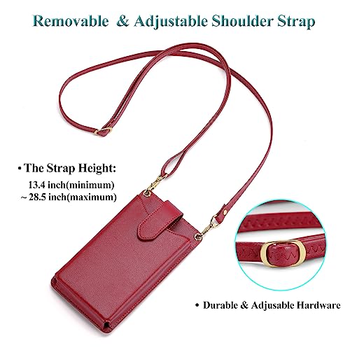 Image of Peacocktion Small Crossbody Cell Phone Purse for Women, Lightweight Mini Small Crossbody Bags for Women with Card Slots