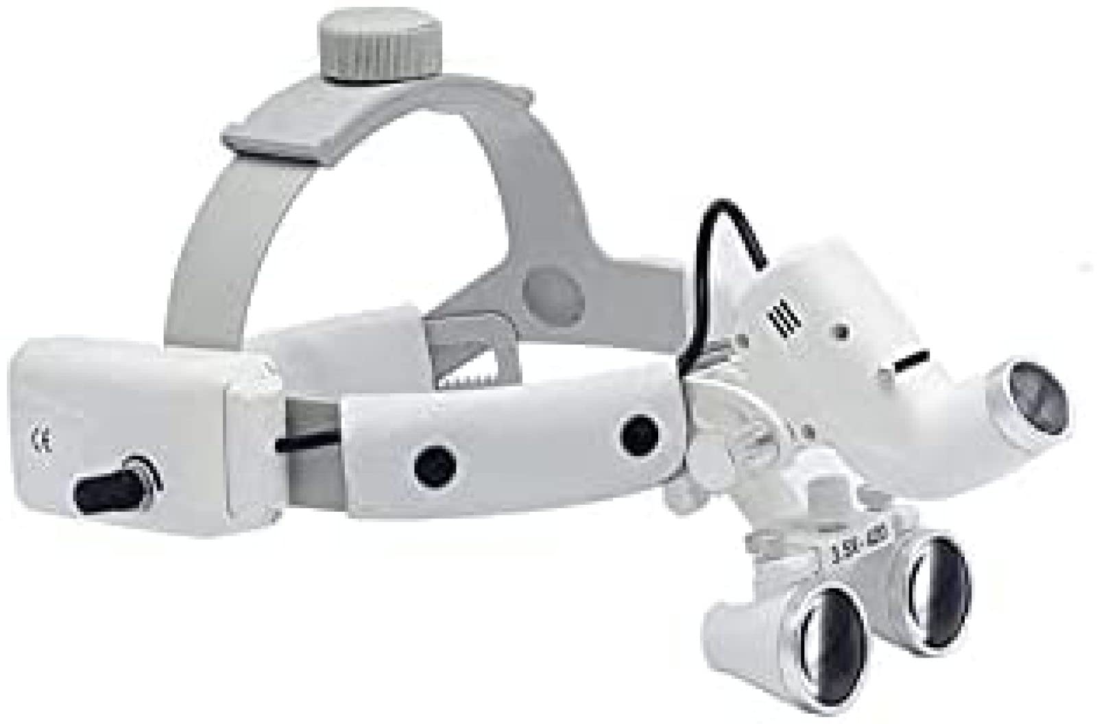 asdchZen Headband Magnifier,Head Mountlighted Magnifying Glasses,3.5X - 420Mm Dental Binocular Loupes Head Band Magnifier With Led Light And Rechargeable Battery For Body Examinations