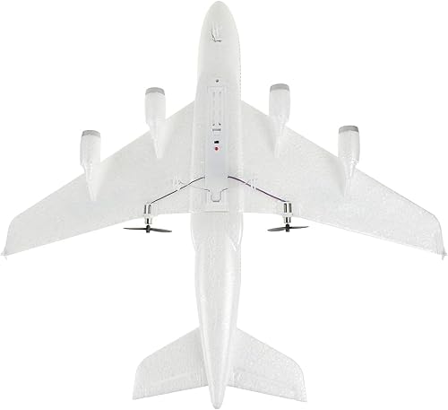 Miniatura 5 de Avión de control remoto, aerolínea RC listo para volar, avión RC de 2 canales integrado en giroscopio de 6 ejes, avión de control remoto para niños