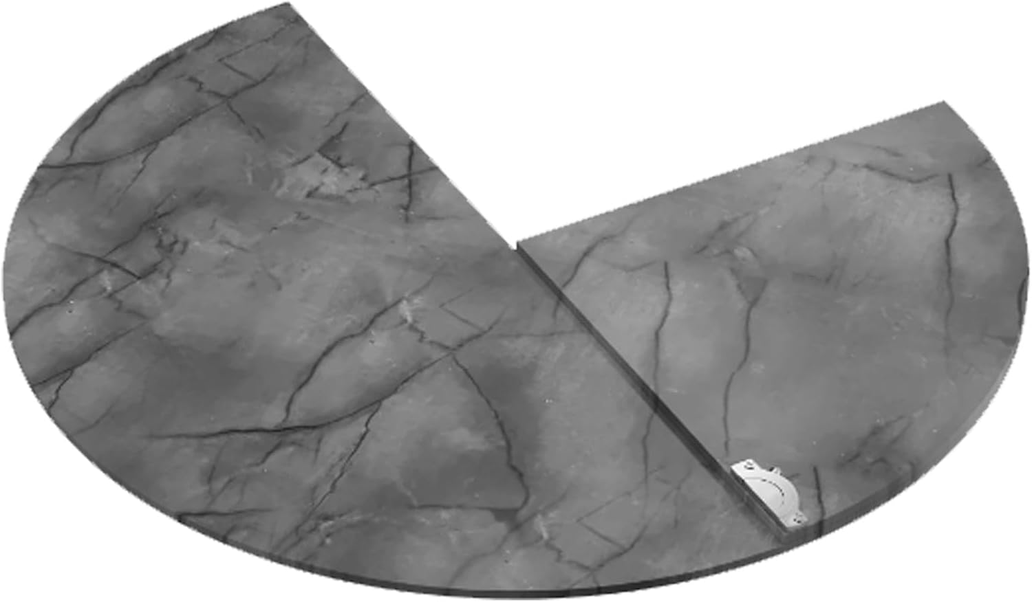 Dark Grey Foldable Round Table Top Panel,Round Extendable Table Top,Wooden Folding Table Top Without Legs,Temporary Outdoor Patio Table,Suitable for Family Dinners,Birthday Parties(130cm/51in)