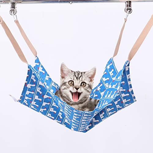 Popetpop rede para gatos, cama de rede suspensa, cama para gatos, cães pequenos, coelhos, animais pe