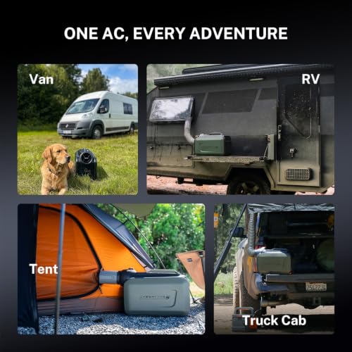 Image of Cybertake S1 Pro Portable Camping Air Conditioner, 4100 BTU Tent AC, 1Kwh per 8 Hours, Ideal for Tent, Camping, RV, Boat and Fishing